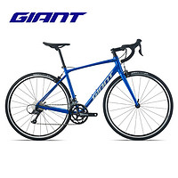 GIANT 捷安特 Contend 2铝合金16速运动成人变速弯把公路自行车 深蓝色 700C×500MM M 171-181cm