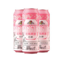 PLUS会员、会员专享：青岛啤酒 全麦白啤(2020版) 精酿啤酒 11度 500ml*12听 整箱装（樱花版）
