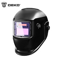 DEKO电焊面罩 自动变光太阳能焊接面罩头戴式焊帽 电焊工滤波面罩氩弧焊