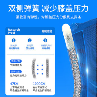 LP护膝1603CK运动半月板跑步篮球膝盖护具男羽毛球登山藏青红S