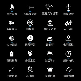 TuChuang 途创 4G录音笔远程便携专业录音设备远距智能高清降噪录音器 4G高速小巧款+远距降噪自动录音+GPS定位