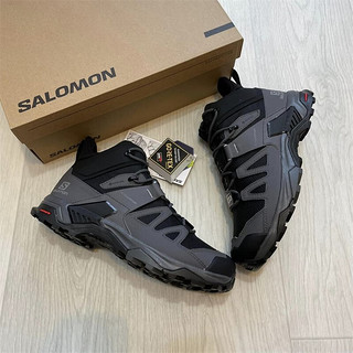 萨洛蒙（Salomon）男鞋 X ULTRA 4 GORE-TEX 户外防水徒步鞋耐磨越野登山男子运动鞋 黑色L41385100 更大码