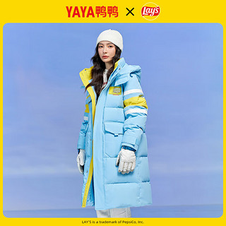 鸭鸭（YAYA）羽绒服女长款冬季连帽加厚外套HY 粉色 175/92A(L)