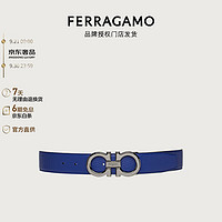 菲拉格慕（Ferragamo）男士浅蓝色Gancini皮带 0764159_C  _100