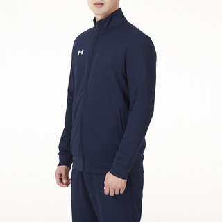 安德玛（UNDERARMOUR） 运动夹克外套保暖防风夹克训练休闲运动上衣拉链户外夹克外套 21500437-408 3XL