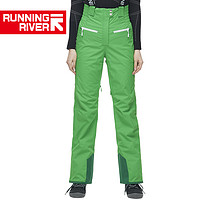 RUNNING RIVER 女式防水透气保暖修身双板专业款滑雪裤O6452
