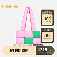巴拉巴拉儿童包包冬季男童女童单肩背包时尚洋气 粉红60025 120cm