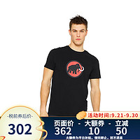 猛犸象（MAMMUT）Mammut猛犸象Classic T-Shirt  男士透气经典红标象印短袖 00448-黑色 L