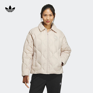 adidas阿迪达斯三叶草女装冬季600蓬运动保暖羽绒服IK2800 米白 A/XL