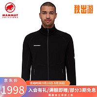 猛犸象（MAMMUT）Aconcagua 男士抓绒保暖中层夹克外套 黑色 XL