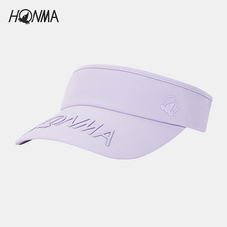 HONMA 本间 运动空顶帽高尔夫帽子男女同款 浅紫 均码