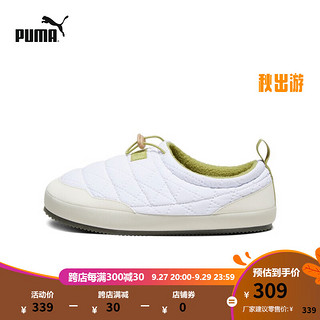 彪马（PUMA） 男女同款休闲鞋拖鞋 VAN LIFE 393971 白-雪白色-绿色-01 35.5