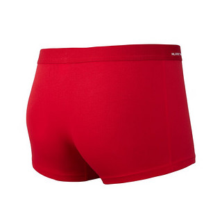 361°361度男两条装运动内裤季内裤 黑色/红色 XL
