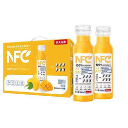 NONGFU SPRING 农夫山泉 NFC果汁饮料 100%NFC芒果混合汁300ml*10瓶 礼盒