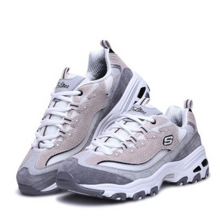 SKECHERS 斯凯奇 D'LITES系列 女士时尚绑带运动鞋 13147-WGPK