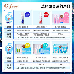 Gifrer 肌肤蕾生理性海盐水婴儿滴鼻剂宝宝洗鼻子鼻腔干燥滋润通鼻