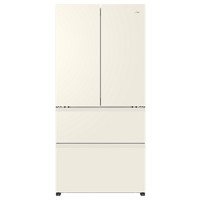 PLUS会员：Haier 海尔 BCD-463WGLTD45Y9U1 自由嵌入式法式多门冰箱  463L奶油风