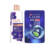 LUX 力士 沐浴露*180ml+清扬洗发水*100ml