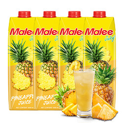 Malee 玛丽 菠萝汁饮料 1L*4瓶