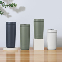 THERMOS 膳魔师 保温杯办公不锈钢咖啡杯简约便携保冷随行水杯TCTS-420/600