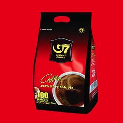 G7 COFFEE 中原咖啡 越南G7美式速溶纯黑咖啡2g*100杯