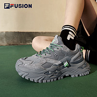 FILA FUSION 欧阳娜娜同款FILA FUSION斐乐潮牌硬糖鞋女厚底增高BIANCO老爹鞋