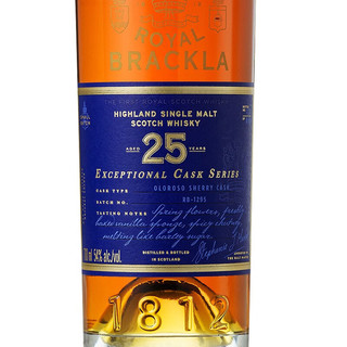 皇家布莱克拉ROYAL BRACKLA 苏格兰单一麦芽威士忌英国苏格兰威士忌 皇家布莱克拉25年小批量