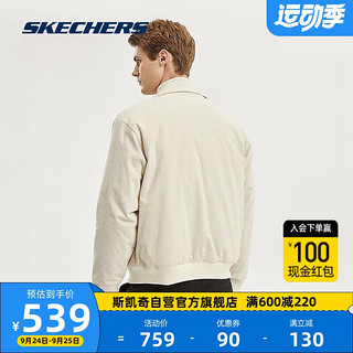 SKECHERS 斯凯奇 男款外套灯芯绒舒适保暖运动外套L323M095