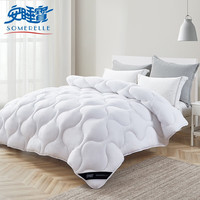 SOMERELLE 安睡宝 冬被子 磨毛亲肤柔绒杜邦科技单人双人-天使白