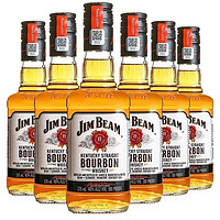 金宾（Jim Beam）白占边 美国 调和型 威士忌 洋酒 375ml * 6瓶