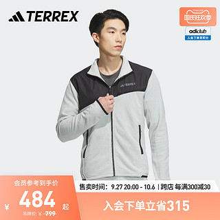 adidas 阿迪达斯 官方TERREX男装新款加绒加厚户外抓绒运动夹克外套