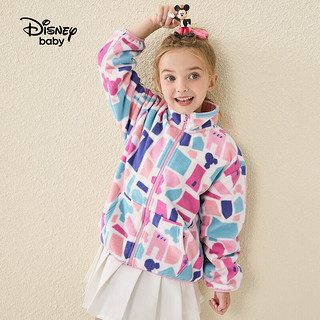 Disney 迪士尼 彩色几何米妮摇粒绒外套