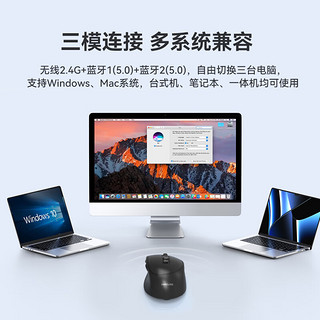 MiMouse 咪鼠科技 M5AI 智能ai鼠标 AI智能写作 生成PPT语音打字翻无线蓝牙办公 黑色