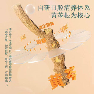 黄芩 清火祛味抗敏不含氟成人牙膏 130g*3支 送宽头牙刷*3支