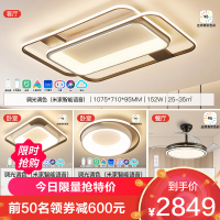 雷士 NVC   Lighting照明 升级舒适光大尺寸吸顶灯两室两厅含风扇灯