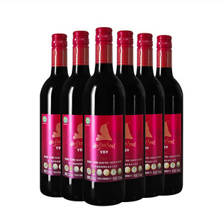贺兰神国产红酒宁夏贺兰山东麓产区特产 有机赤霞珠干红葡萄酒 750ml6瓶