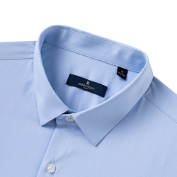 montagut梦特娇竹纤维柔软亲肤男士衬衫b08浅蓝