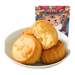 卢师傅 椰蓉月饼300g中秋传统老式散装酥皮月饼小零食糕点