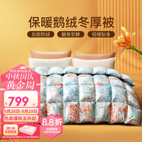FUANNA 富安娜 家纺 羽绒被芯白鹅绒被子冬天加厚冬被保暖被子 冬被 203*229cm