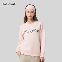 LAFUMA乐飞叶卫衣女士 户外吸湿发热圆领柔软暖姜空气层上衣 LFTS3CW77 浅粉色LP 170/88A（40）