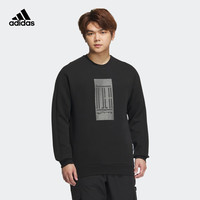 adidas阿迪达斯轻运动武极系列男冬季运动圆领套头卫衣IP4946 黑色 A/2XL