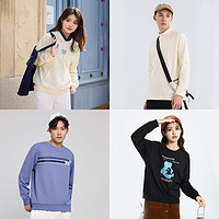 JEANSWEST 真维斯 圆领卫衣春秋季潮流可爱印花长袖套头体恤上衣衣服
