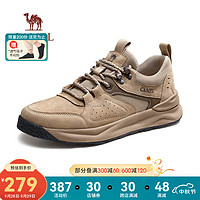 CAMEL 骆驼 男鞋复古拼接耐磨止滑城市户外运动休闲鞋男款 G13A391149 卡其 43