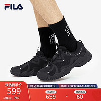 FILA 斐乐 猫爪鞋男鞋2023复古运动鞋时尚休闲鞋FLUID4