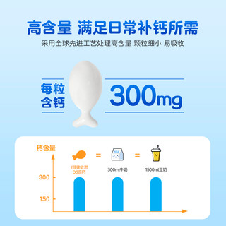 witsBB 健敏思 小蓝盒d3液体钙补钙300mg婴幼儿无敏宝宝蓝帽子30粒