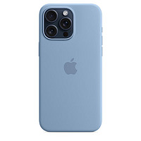 Apple 苹果 iPhone 15 Pro Max  MagSafe 硅胶保护壳 - 凛蓝色  保护套 手机套 手机壳