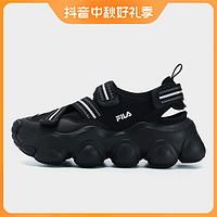 FILA 斐乐 草莓2023新款厚底增高玛丽珍运动魔术贴凉拖F12W321403F