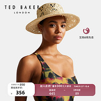 TED BAKER 秋季女士度假风编织花朵遮阳帽子 261388