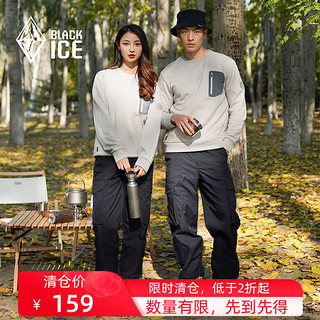 BLACKICE 黑冰 冬季新品BLACKICE黑冰 男女同款加绒圆领卫衣运动休闲套头F1201