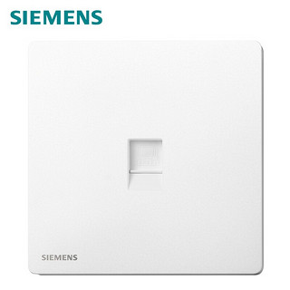 西门子（SIEMENS）86型墙壁开关插座面板 哑光 荟绎系列辰光白色 六类电脑插座